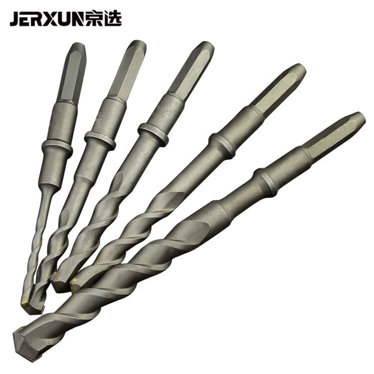 六角冲击钻头 圆柄两坑设计的混泥土穿墙利器